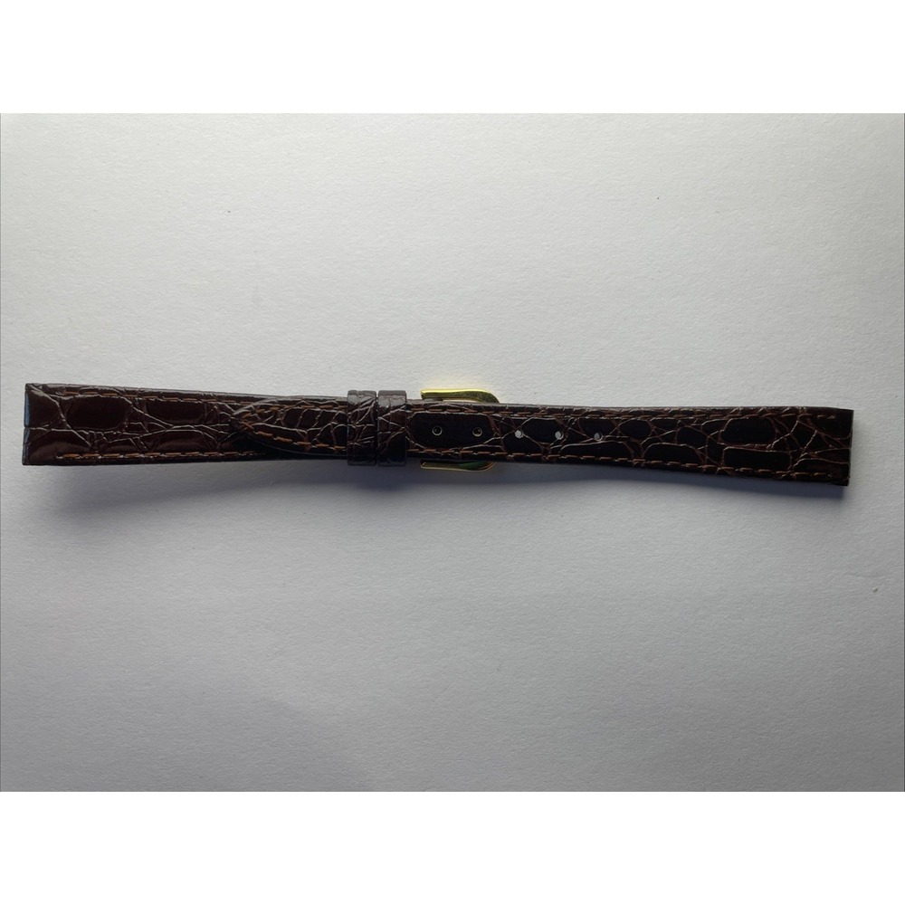 Band-it 13mm Brown Crocodile Grain Watch Band